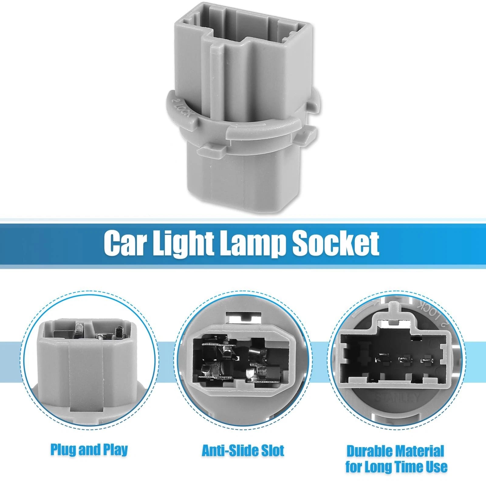 Turn Signal Light Bulb Socket 2pcs Replacement for Mazda 3 CX-5 (2009–2024)
