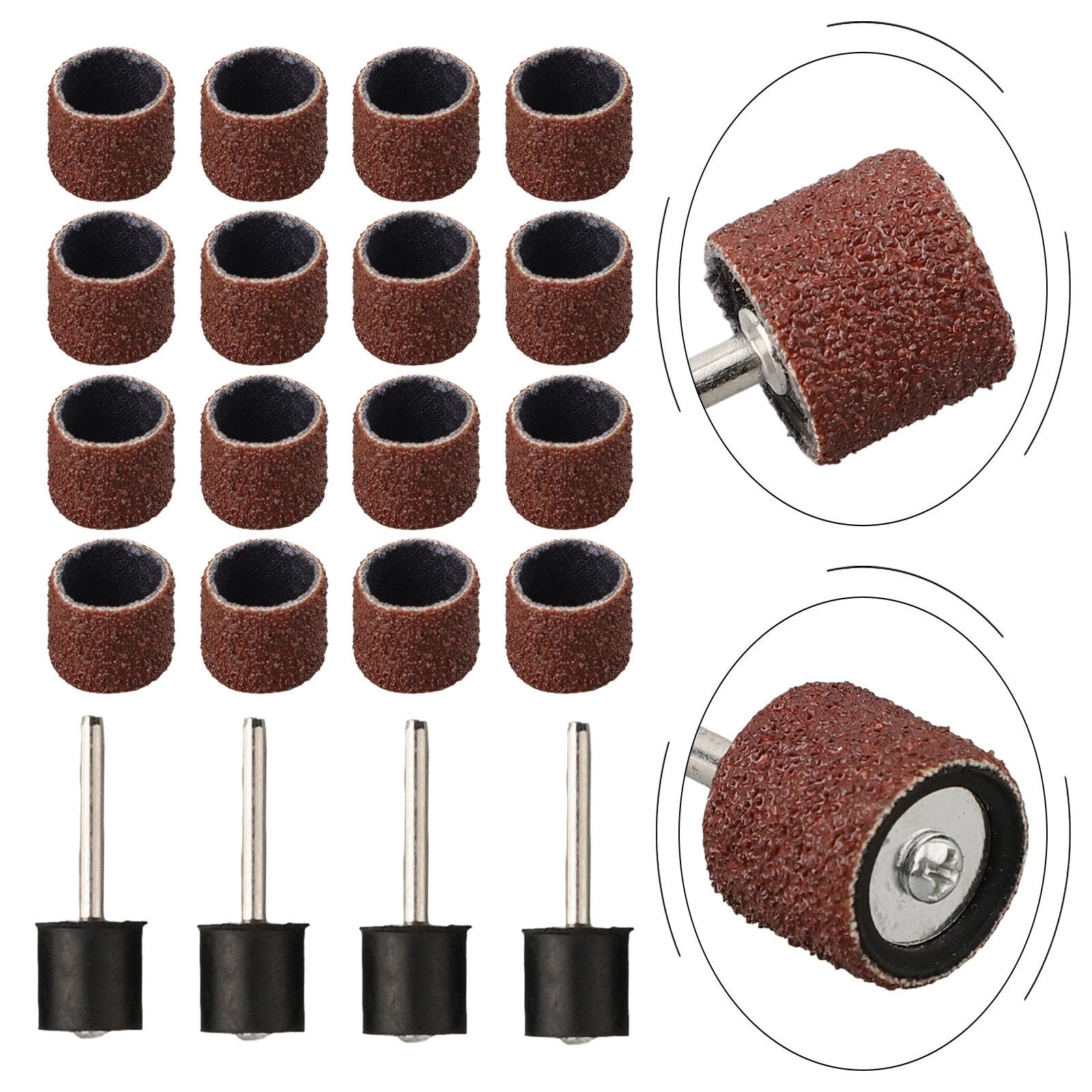 Sanding Drum Ring with Extension Rod for Automotive Use