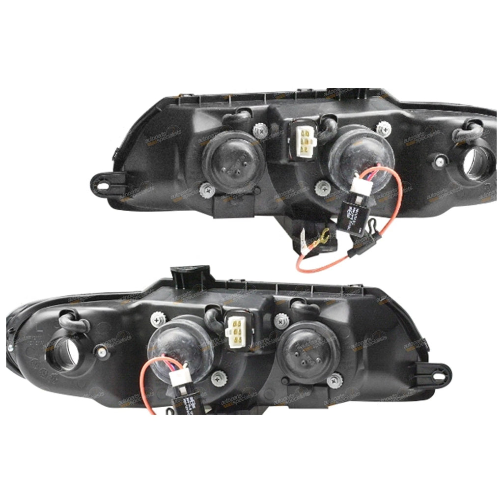 Black Altezza Projector Headlights Pair for Holden VT Commodore (1997–2000)