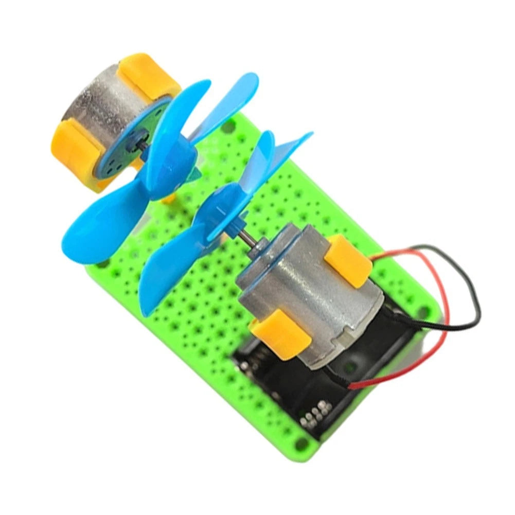 DIY Wind Turbine Model with Dual Motor System (2023)