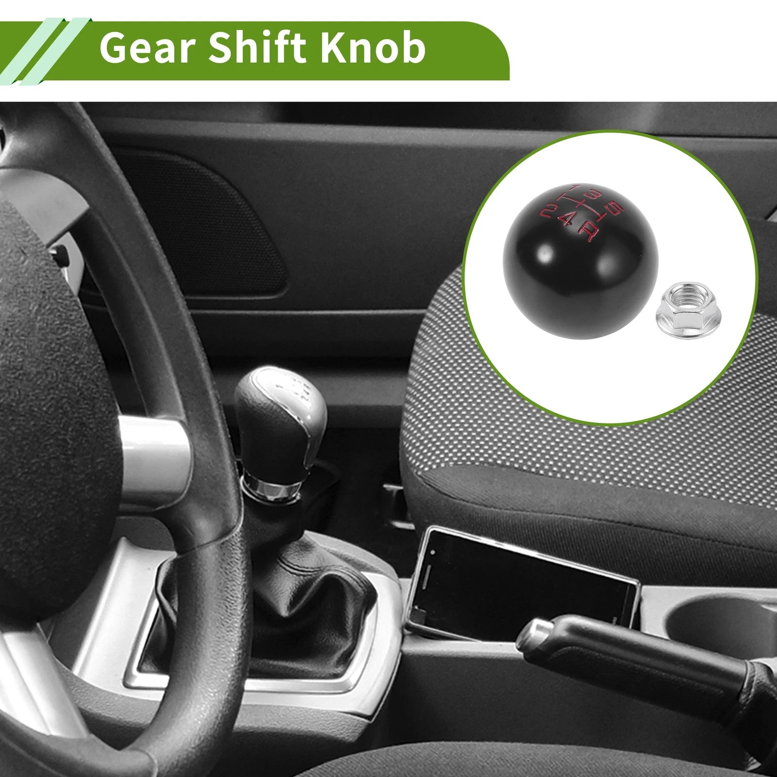 5 Speed Manual Gear Shift Knob Replacement for Honda Accord (1990–1997)