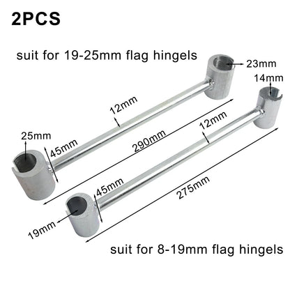 Ergonomic Steel Wrench for Door Hinge Adjustments