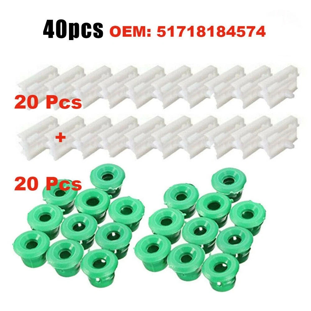 20pcs Panel White Side Skirt Trim Clips for BMW E36 E46 E90