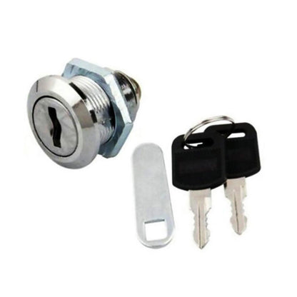 Stainless Steel Mailbox Lock with 2 Keys (16mm)
