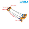 2X Hooks Chain Drum Lifter for 55 Gallon Drums (G80, 2 Ton Capacity)