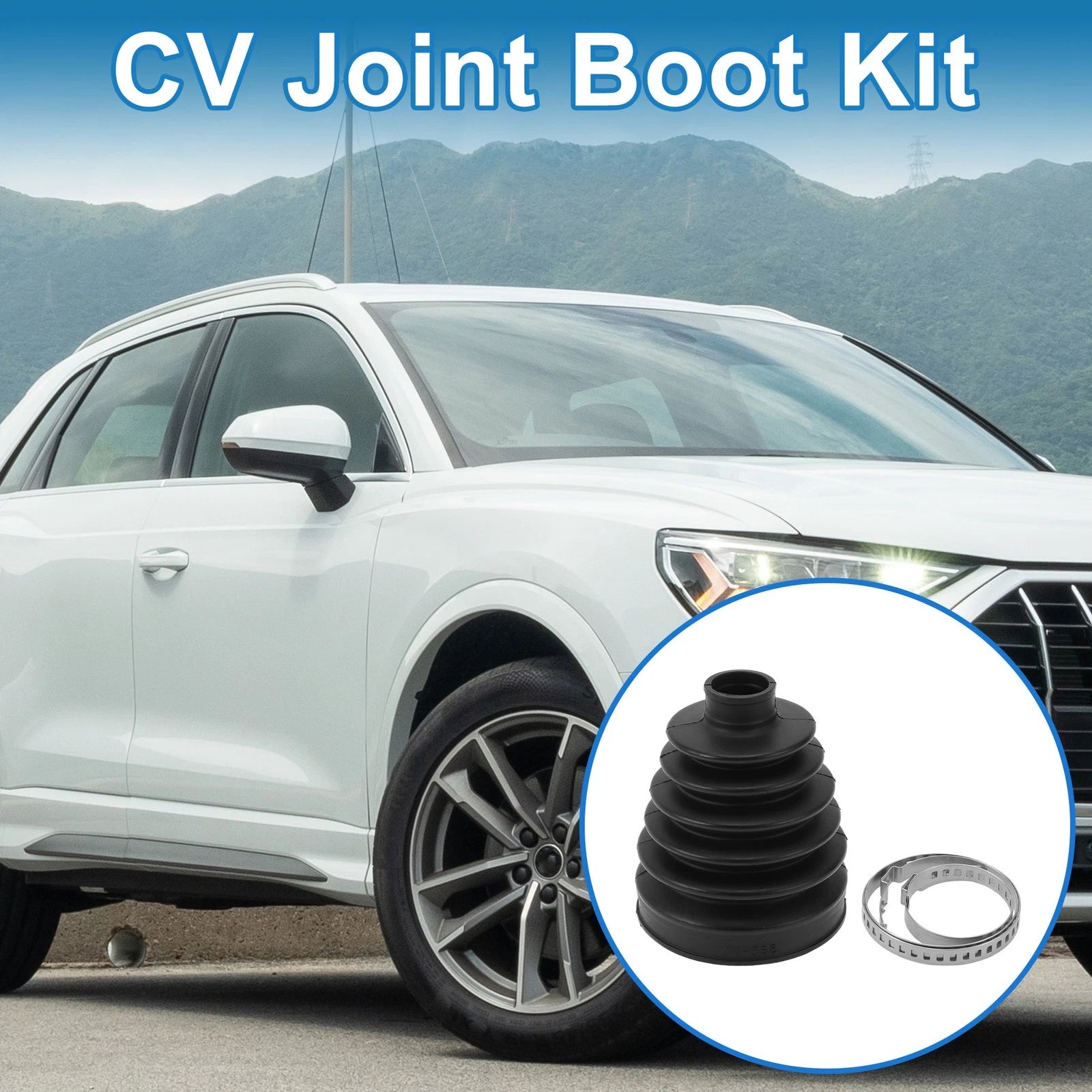 Outer CV Joint Boot Kit with Clamps for Audi Q3 (2015–2018)