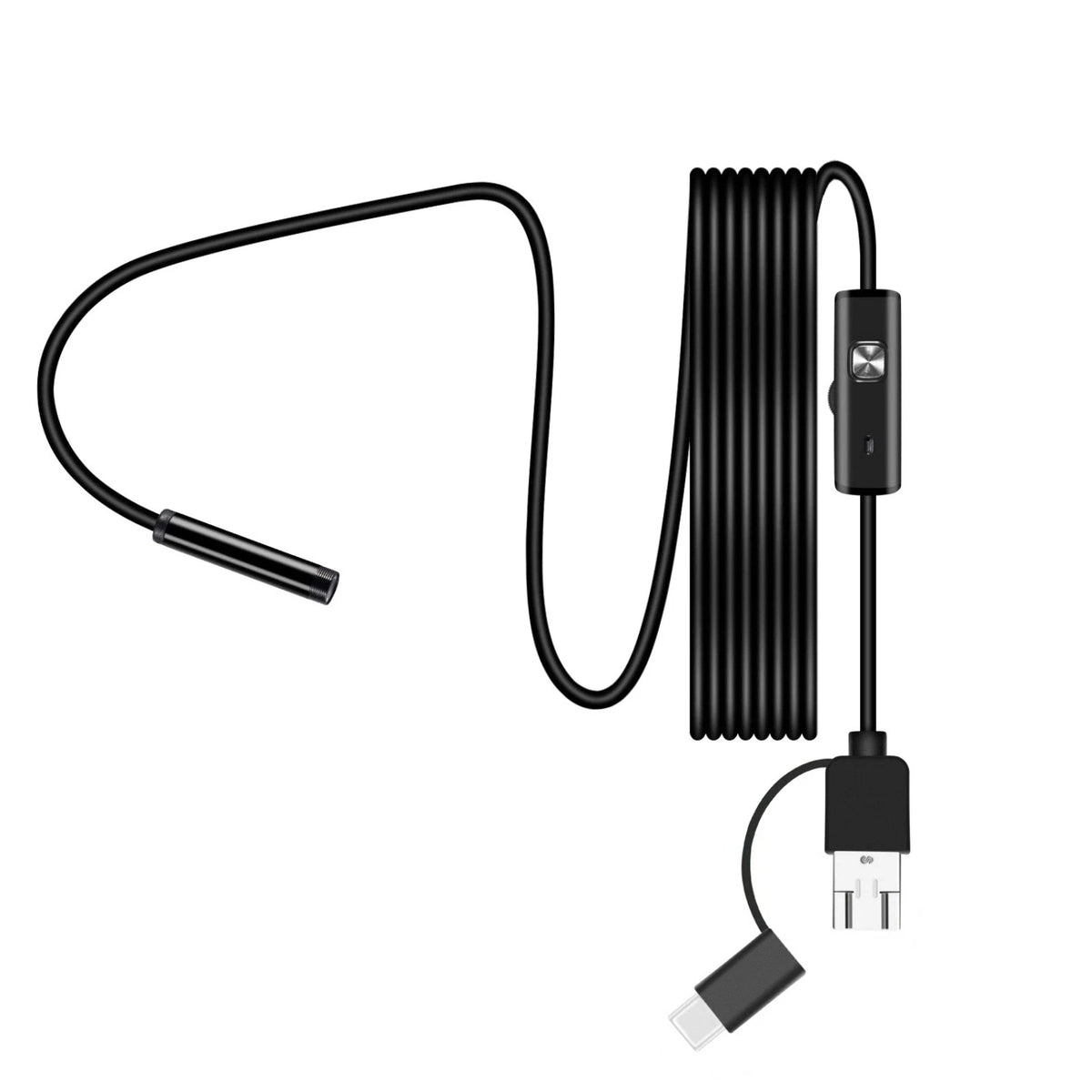 7mm Inspection Camera Endoscope 2M 6 LED for Android USB Type-C
