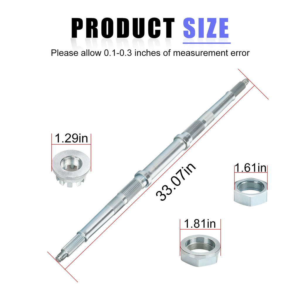 Rear Wheel Axle Shaft Nut Pin Kit for Honda Fourtrax TRX 300 (1993–2000)