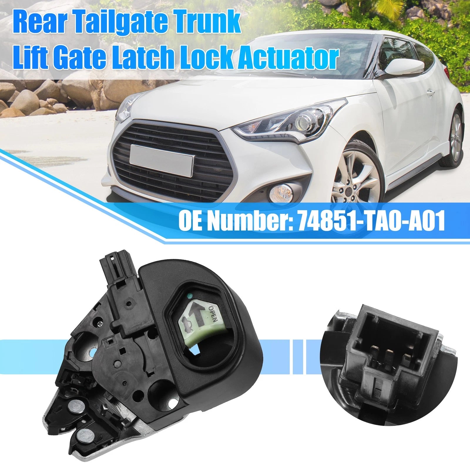 Tailgate Latch Lock Actuator Replacement for Honda Accord (2008–2012)