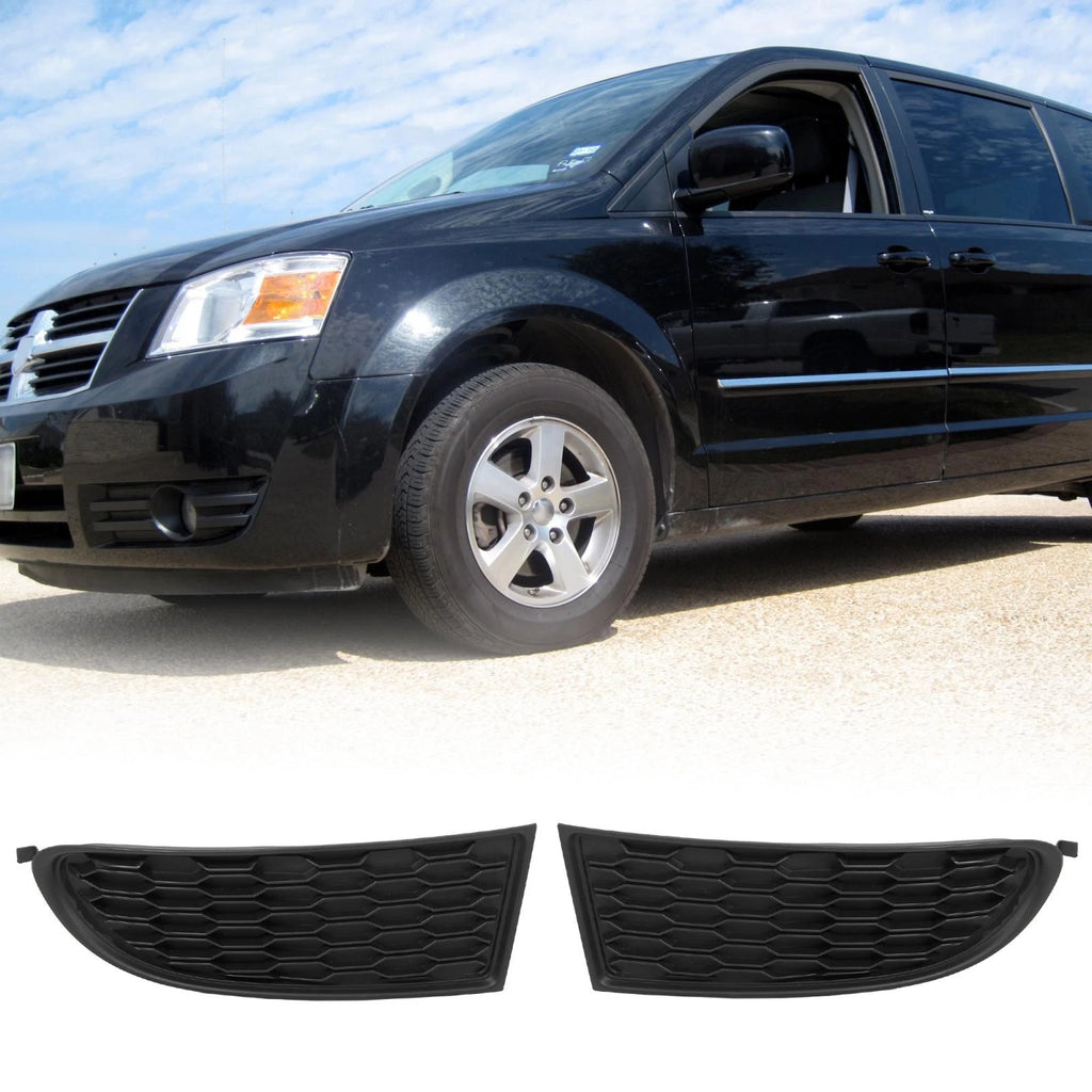 Fog Light Grille Cover Left Right Pair Replacement for Dodge Journey (2009–2020)