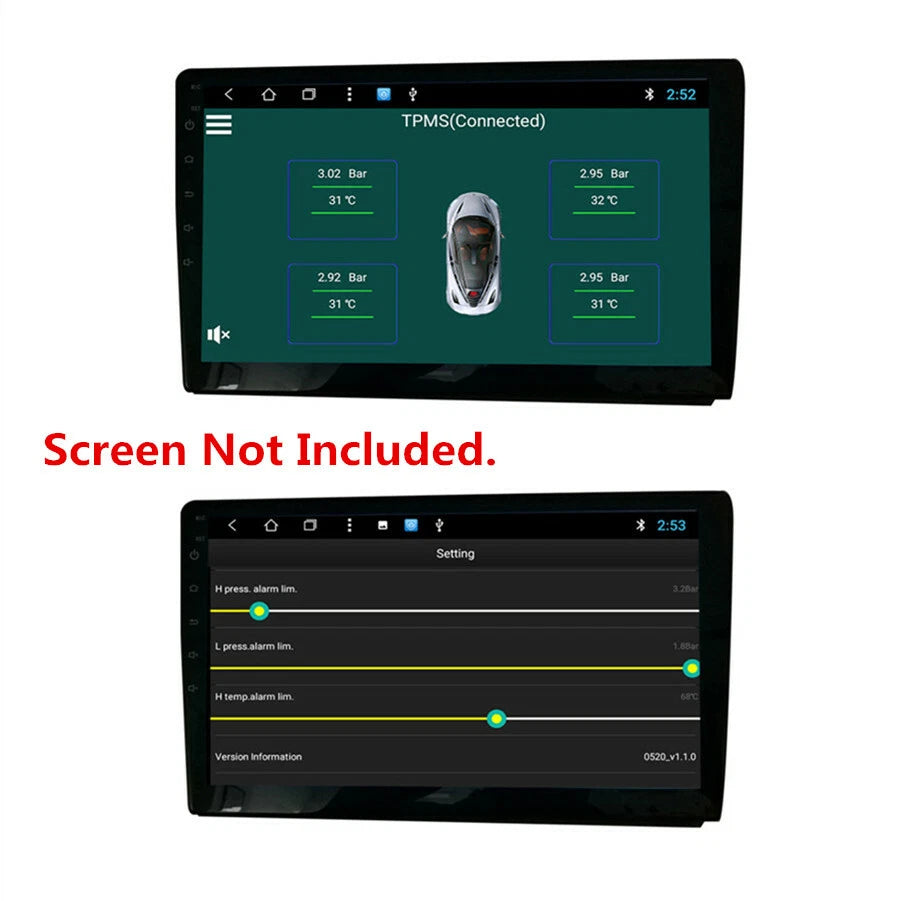 USB TPMS External Sensor for Android Radio (2010–2023)