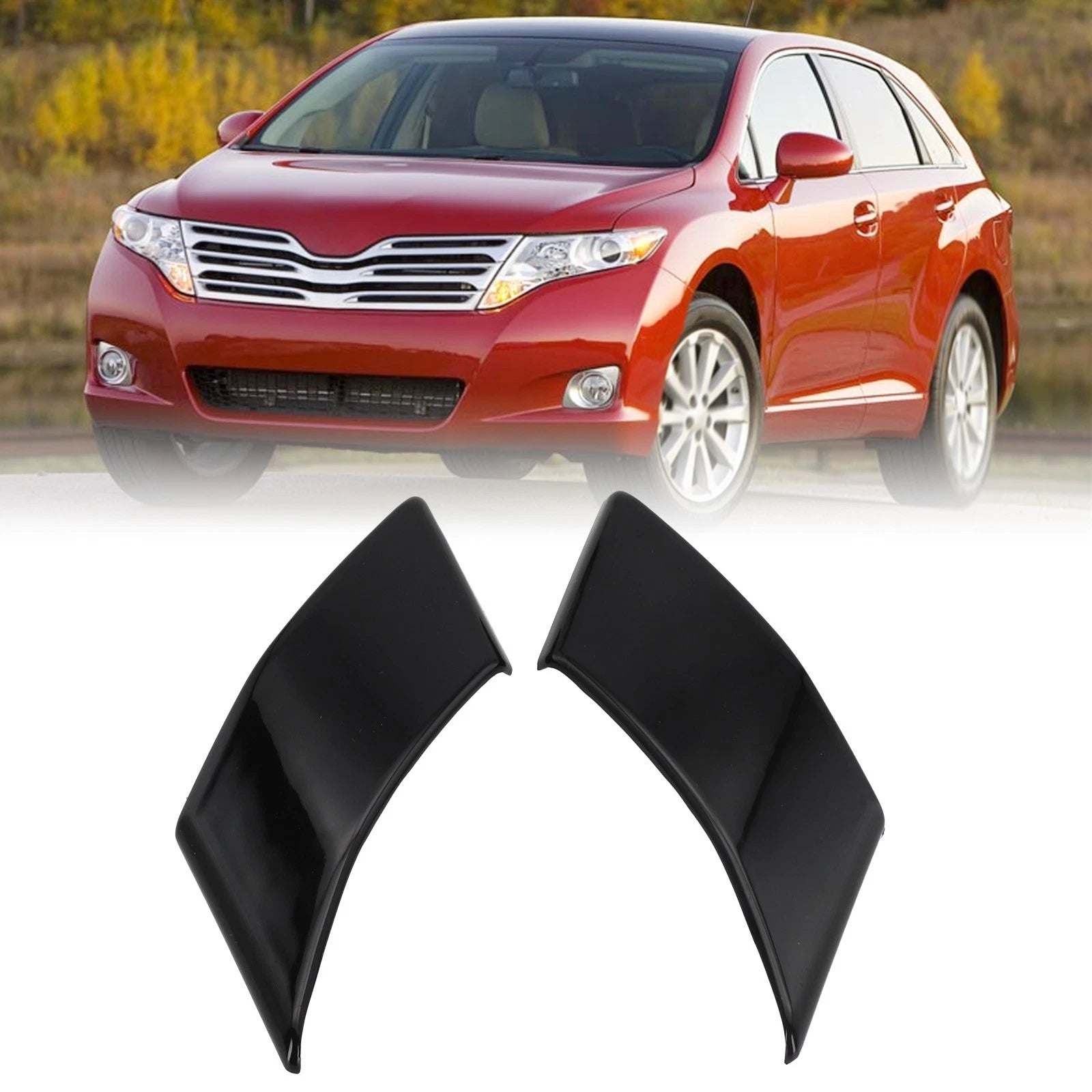 Glossy Black A Pillar Triangle Trim for