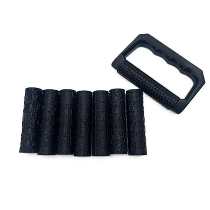 9 Piece Clay Art Roller Kit with 8 Patterned Rollers & Non-Slip Handle