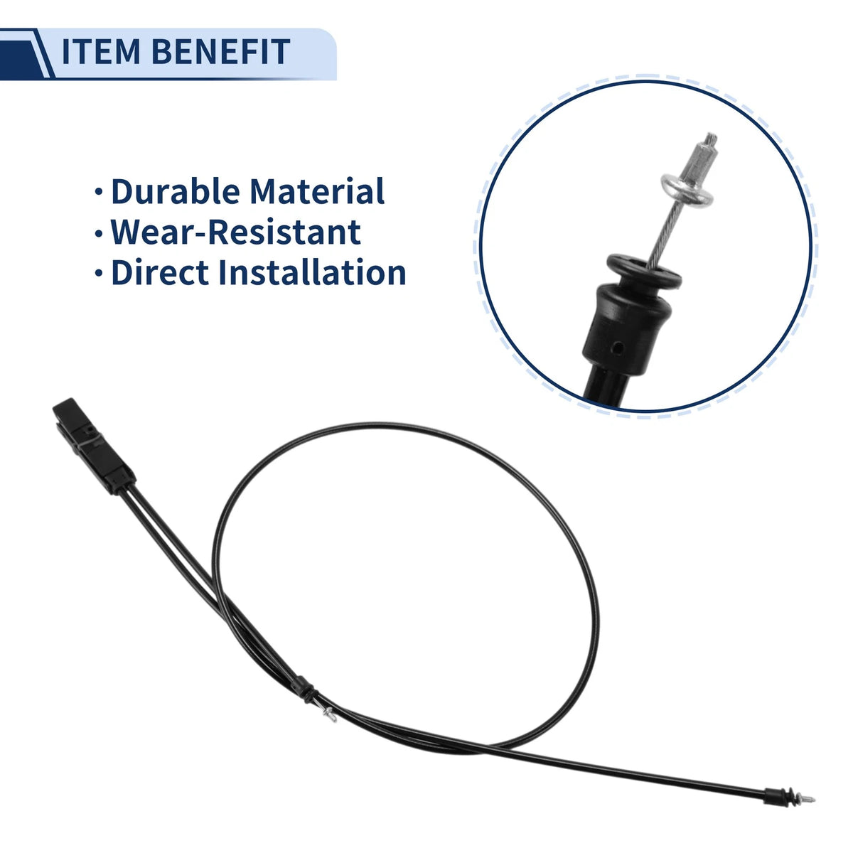Hood Latch Release Cable for Mercedes-Benz E320 (2004) No. 2118800159