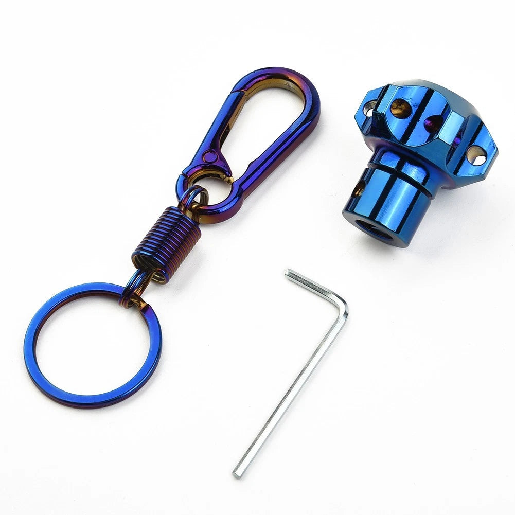 Motorcycle Key-Cover Case Shell for DIY Use with Key Ring
