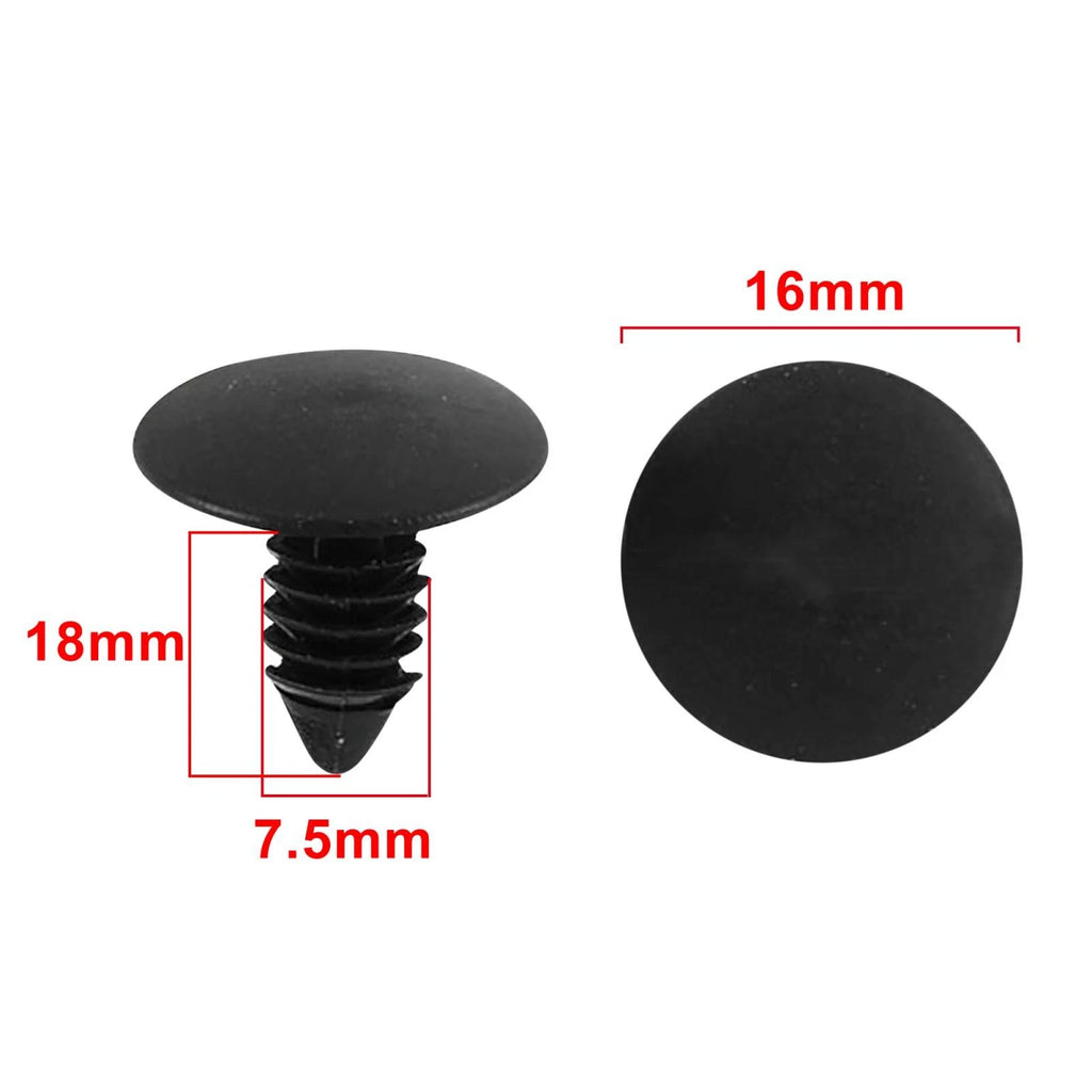 Plastic Rivet Retainers Door Clips Fastener Set 100 Pcs for Toyota (2005–2015)