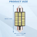 2X LED Dome Light Bulbs 4014 Chip 36mm for