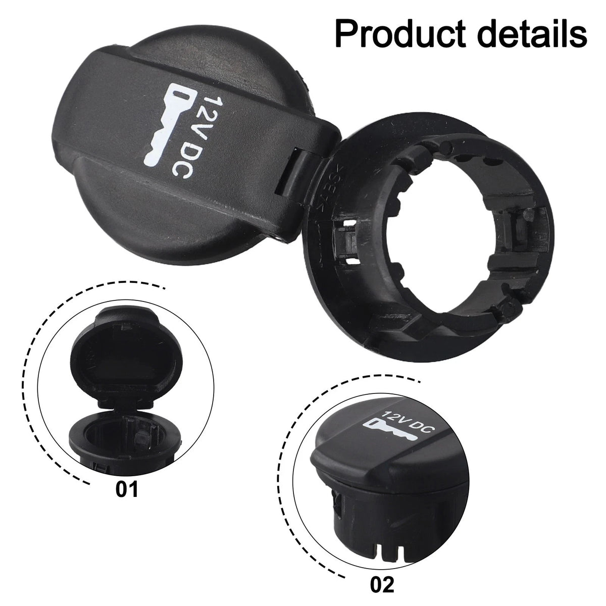 12V Power Outlet Cap Cover for Ram