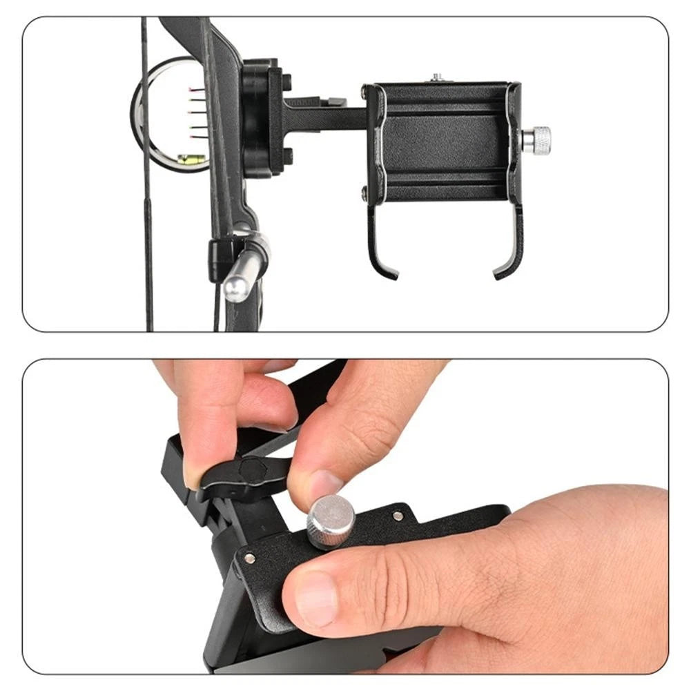 Telescoping Phone Holder for Compound Bow (55-100mm Width)