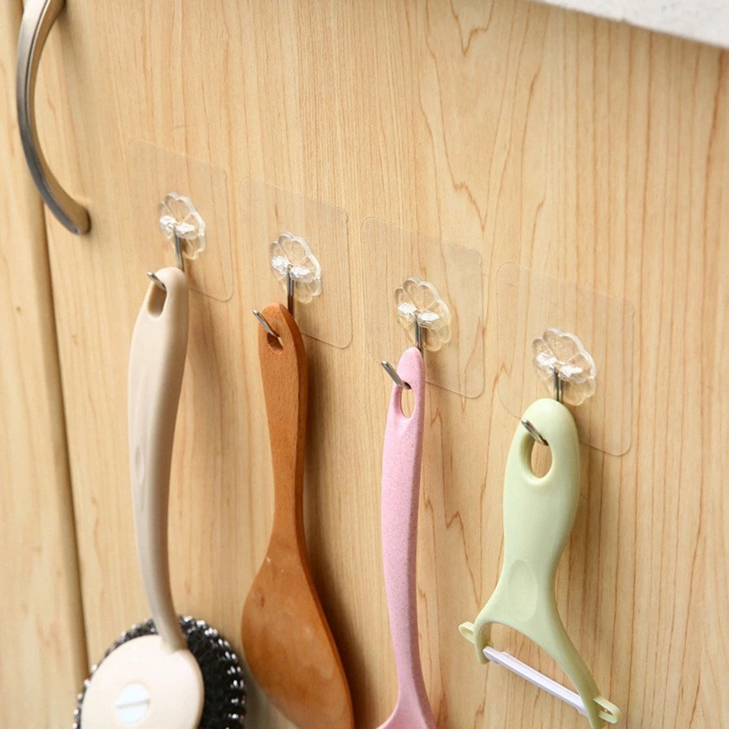Transparent Wall Mounted Hooks for Firm Hanging (No Part Numbers)