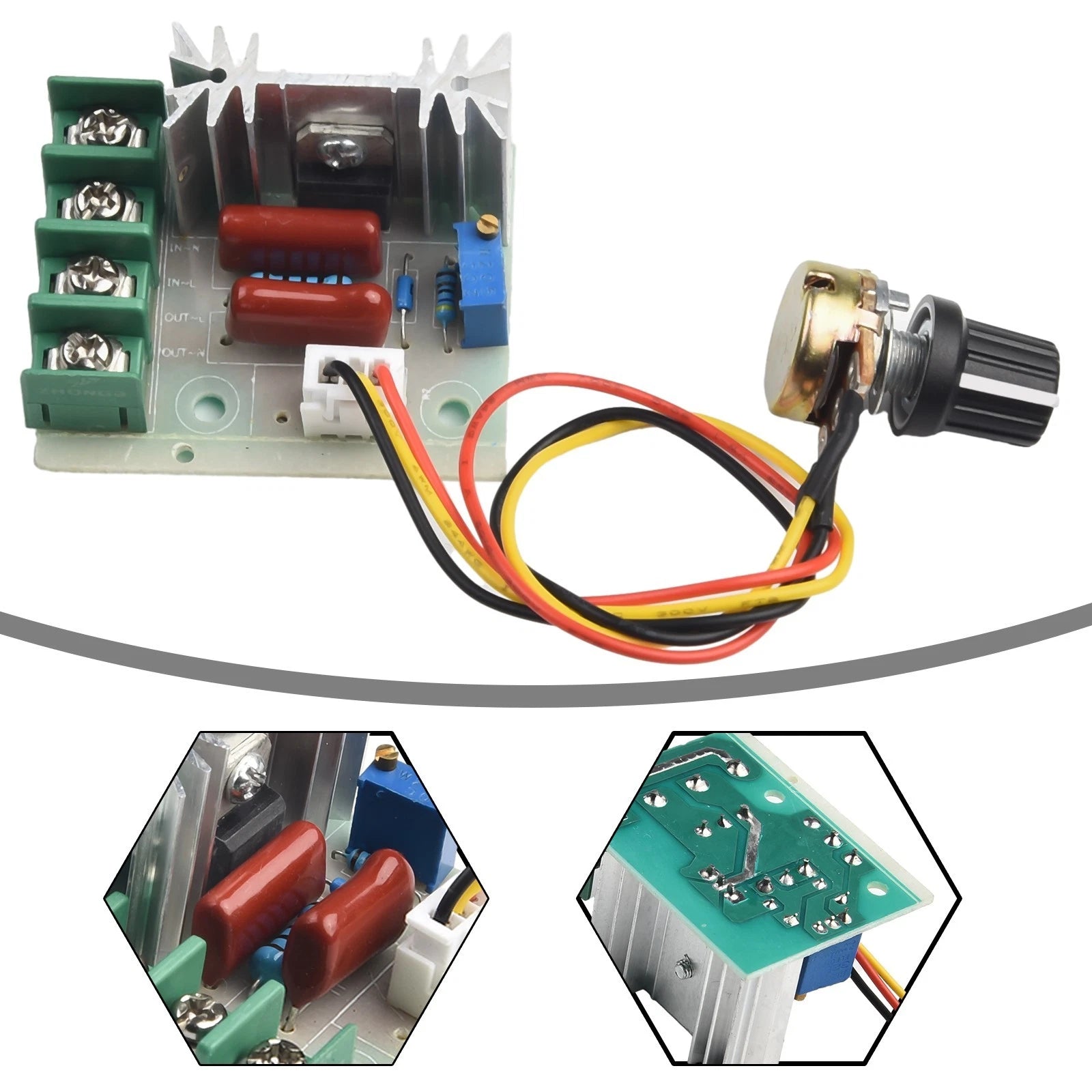 SCR Motor Speed Controller for Universal Applications (110V 220V 2000W)