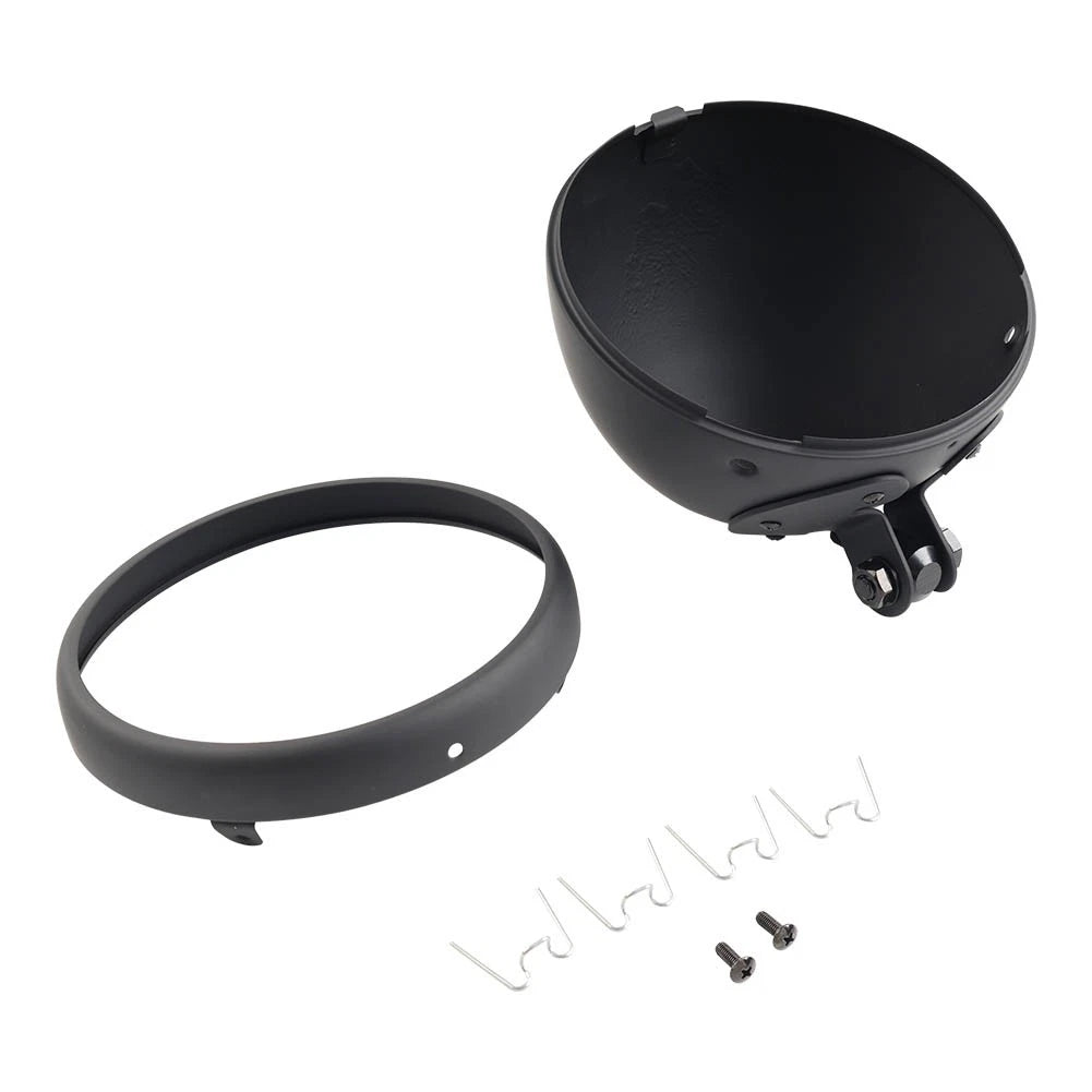 Headlight Housing for Harley Motorcycle (Black)