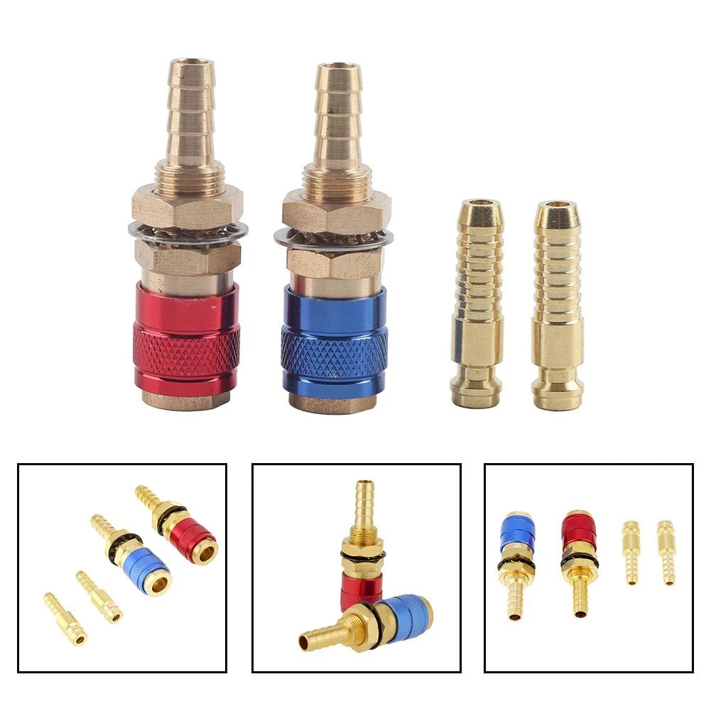Set of 2 Quick Connectors for TIG Welder M8 Hoses