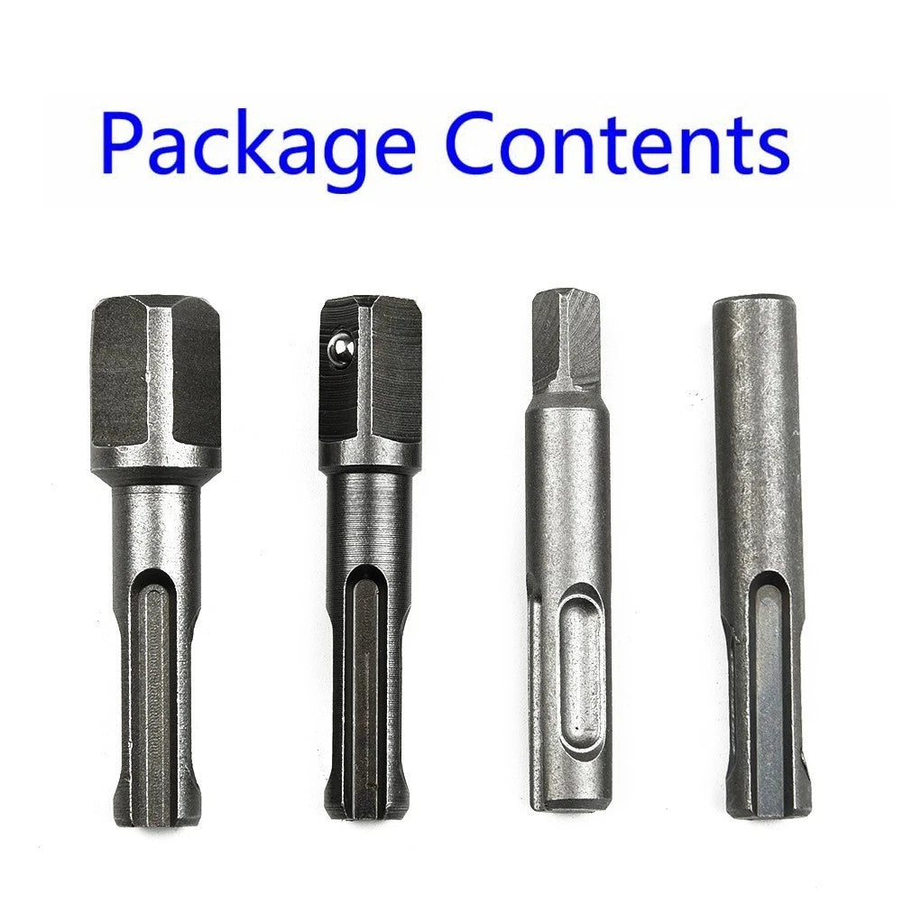 4pcs Hex Bit Chuck Driver Socket Adapter for Hammer Drill