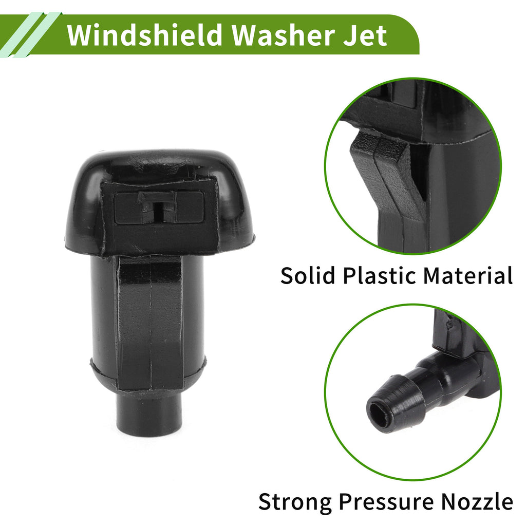 Windshield Washer Nozzle With Hose Connector 1 Set for GMC Sierra (2010–2018)