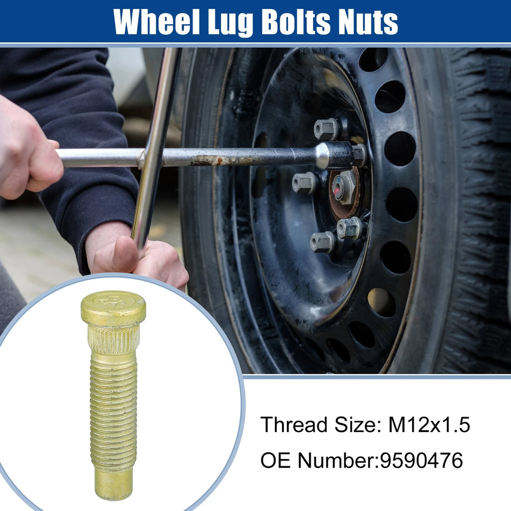 Wheel Lug Bolts Nuts Set Heavy Duty for Chevrolet (1997–2012)