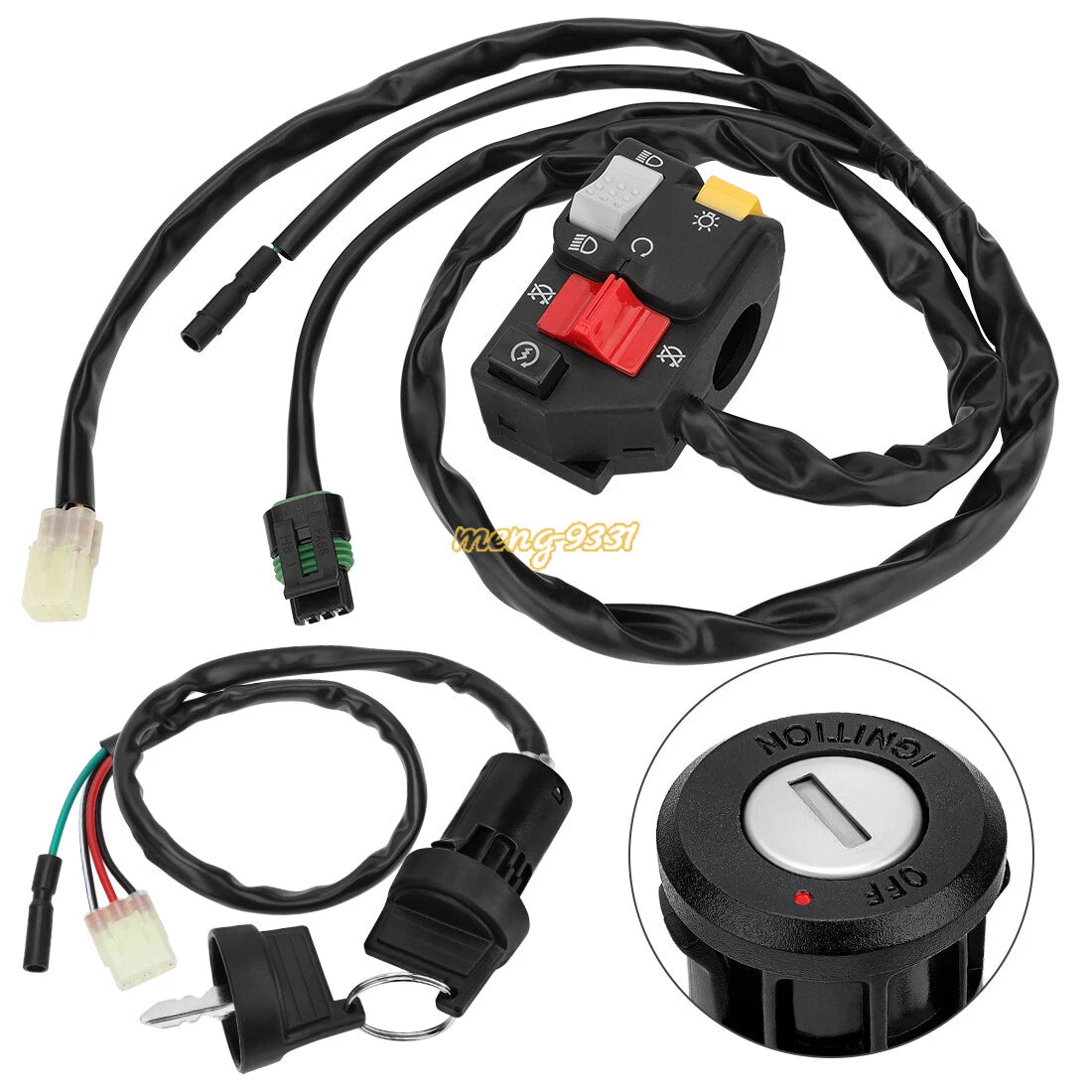 Handlebar Switch & Ignition Key Switch for Honda Sportrax 250 TRX250EX (2001–2005)
