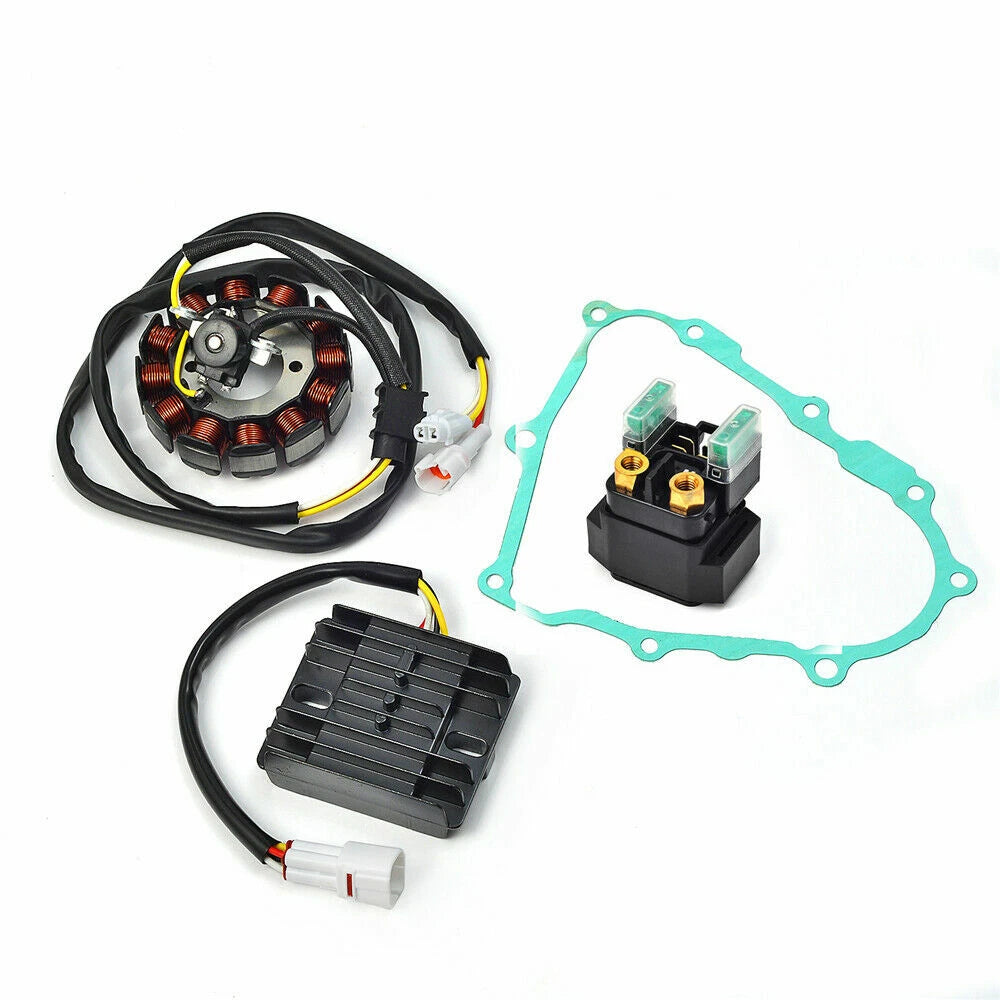 Stator Starter Relay Solenoid Rectifier Regulator Gasket for Yamaha YFZ450 (2004–2009)