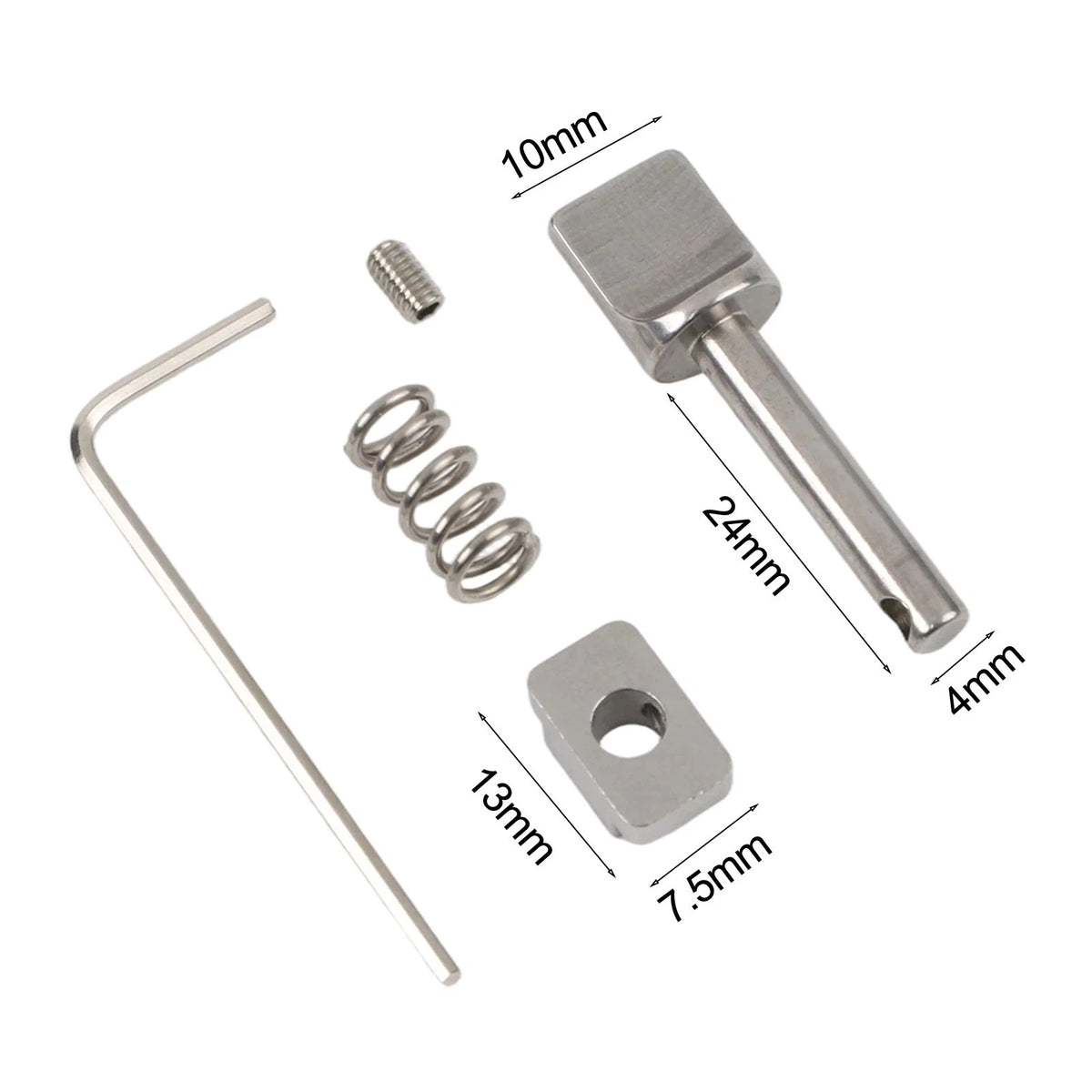 Longboard Fin Screw Set for Surfboards - Stainless Steel Quick Release
