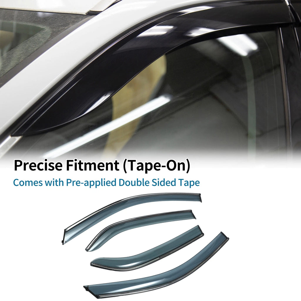 Window Deflectors Side Window Vent Visors for Toyota Yaris Sedan (2007–2013)