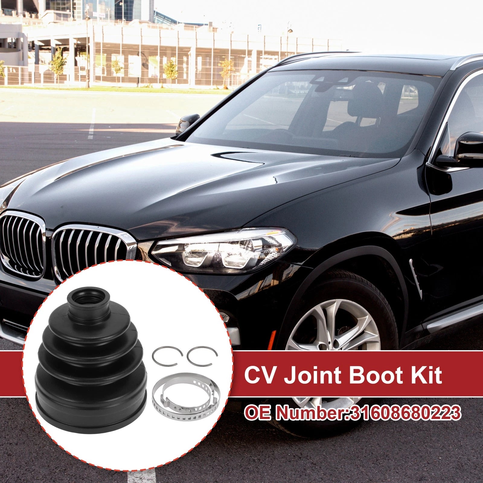 Inner CV Joint Boot Kit with Clamps for BMW X3 (2018–2024)