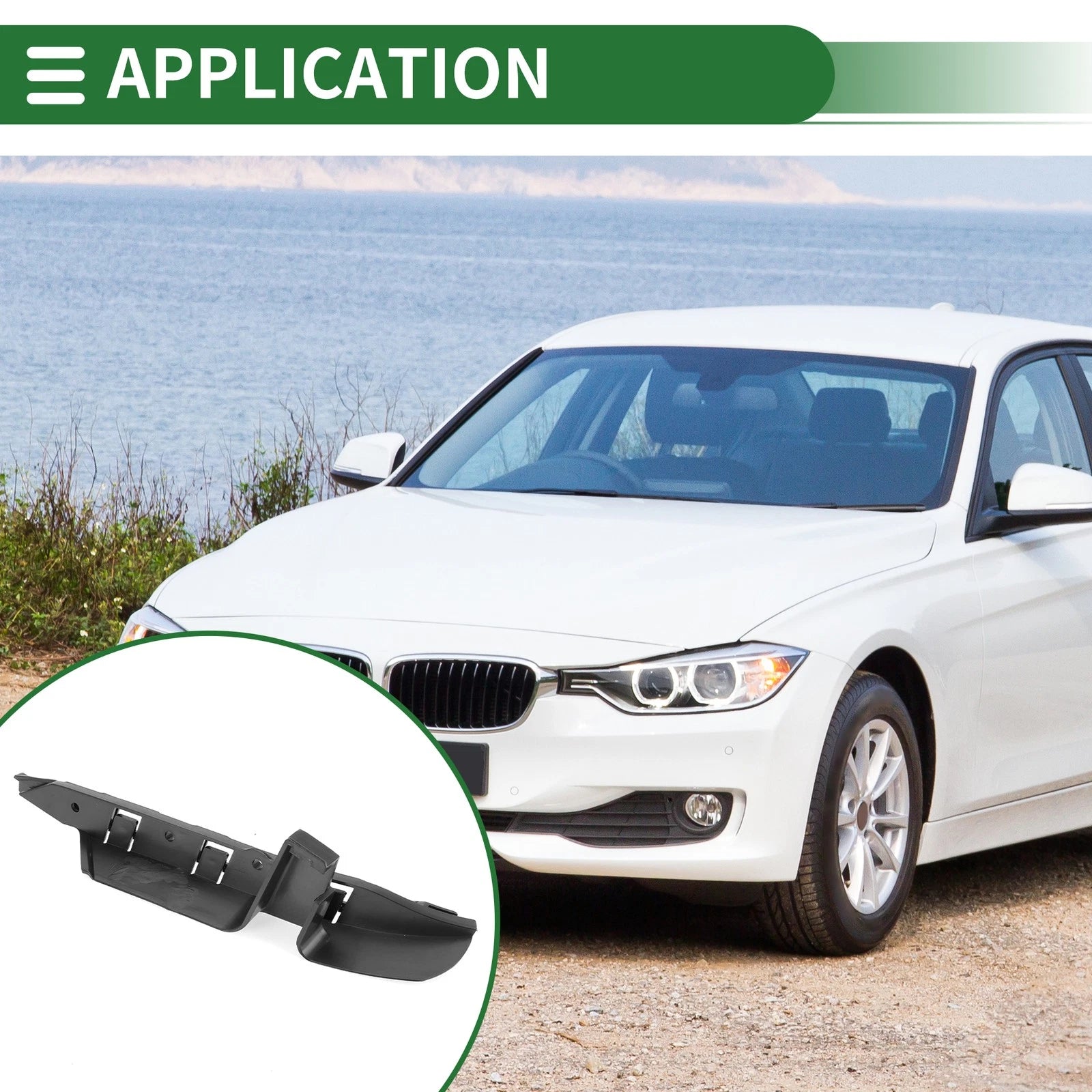 Left Front Bumper Retainer Bracket for BMW 525i (2004–2007)