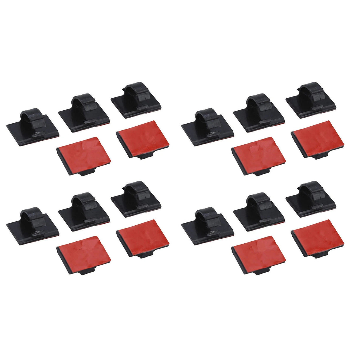 20 Pack Self-Adhesive Cable Clamp Clips for Dash Camera D