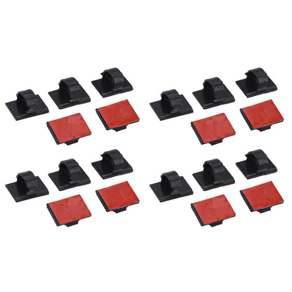 20 Pack Self-Adhesive Cable Clamp Clips for Dash Camera D