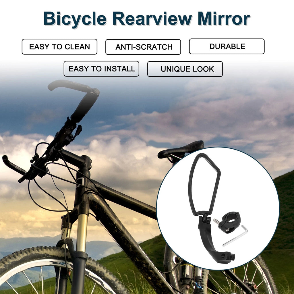 Bike Rear View Mirror Front Left 11.2x4.5cm Replacement for Mountain Bike