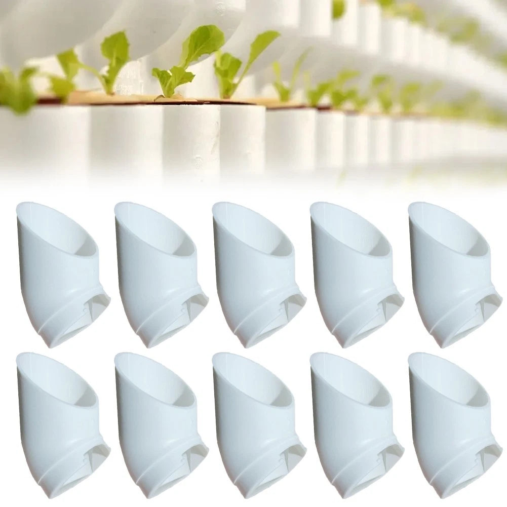 Set of 10 Space Saving PVC Planters for Sustainable Gardening