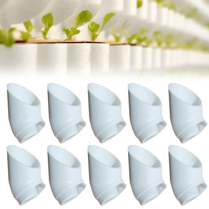 Set of 10 Space Saving PVC Planters for Sustainable Gardening