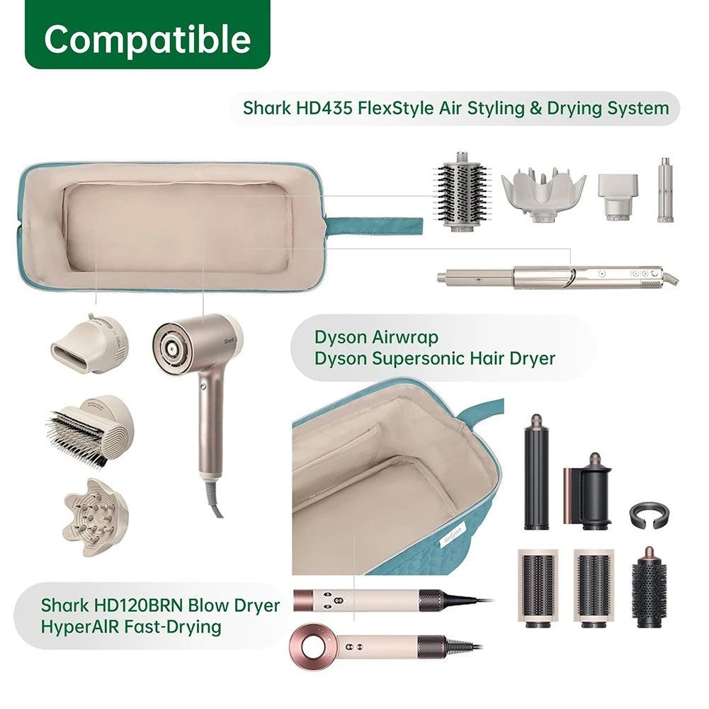 Portable Storage Bag for Hair Dryer and Curling Iron