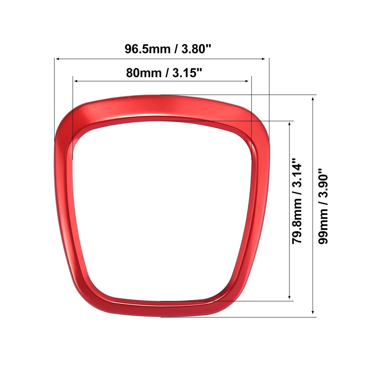 Steering Wheel Trim Cover Interior Decoration Red for Audi A4 B7 B8 (2006–2012)