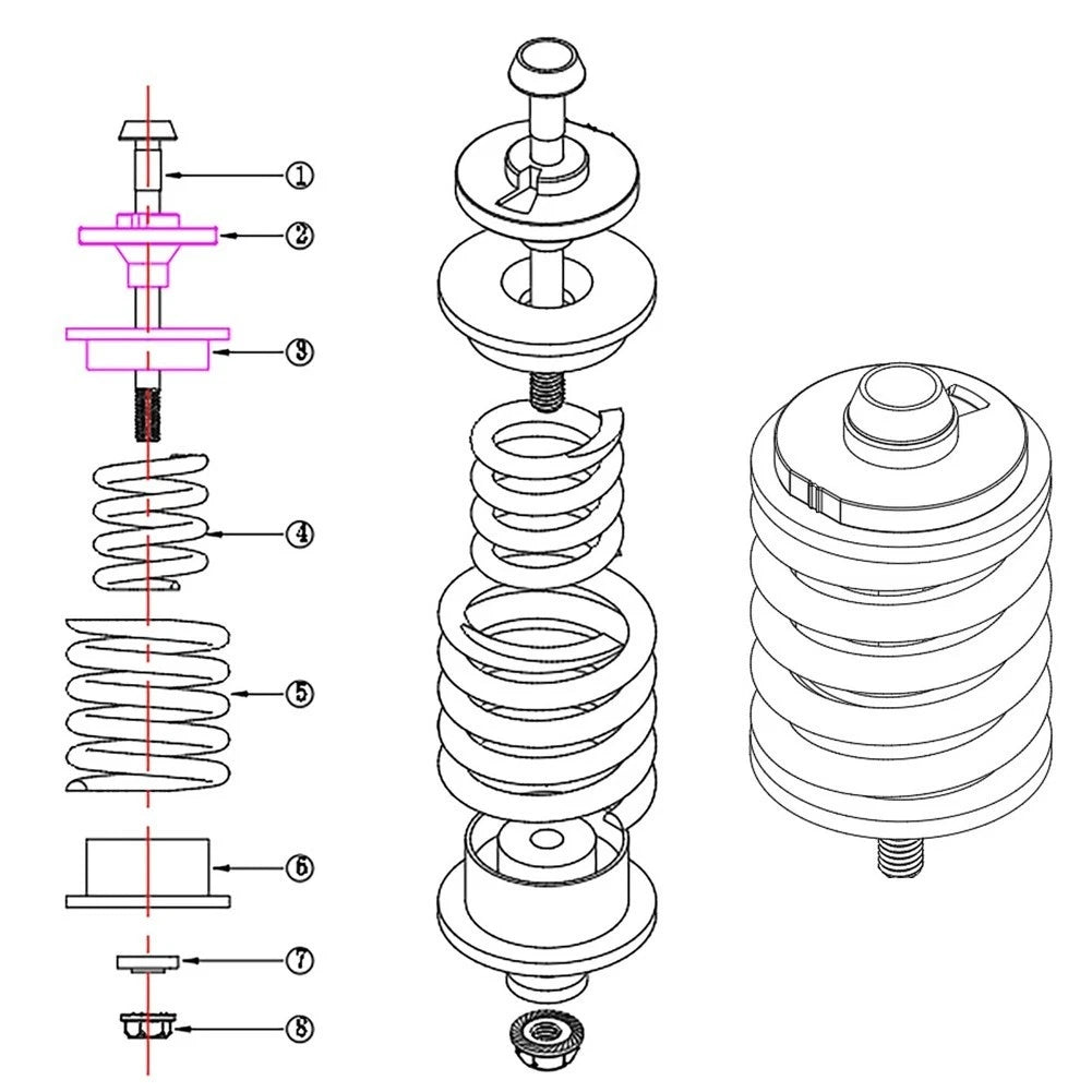 Folding Bike Shock Absorption Spring for Folding Bikes