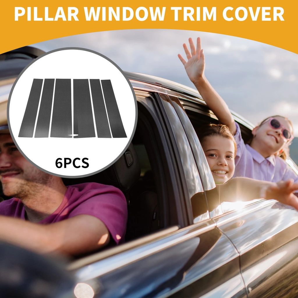 6 Pcs Door Pillar Window Trim Replacement for Honda STEPWGN (2022–2024)