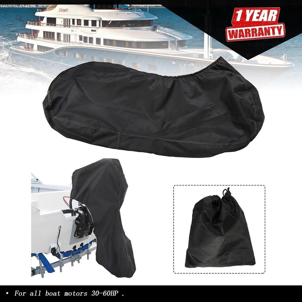 600D Waterproof Boat Motor Covers for Outboard Engines (30-60HP)