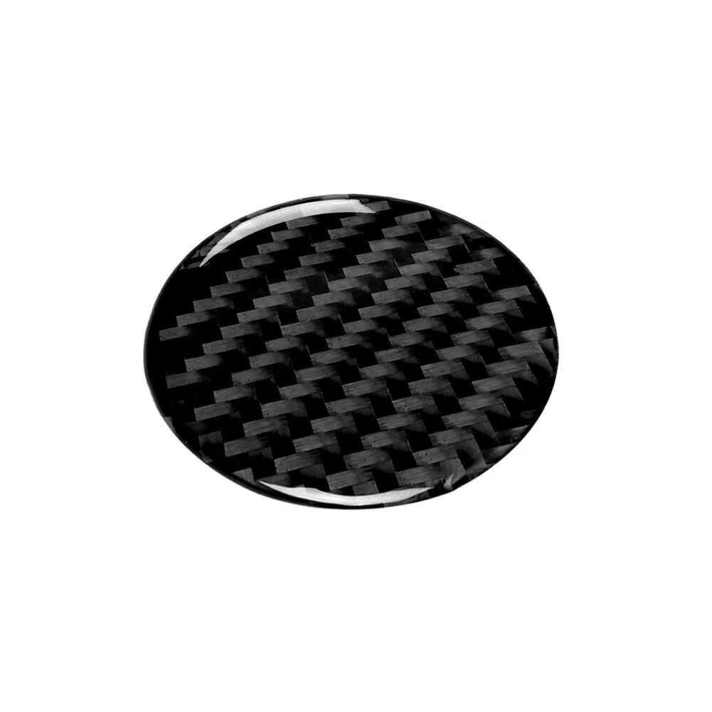 Carbon Black Central Control Switch Button Cover Trim for Audi A4 B9 (2017–2019)