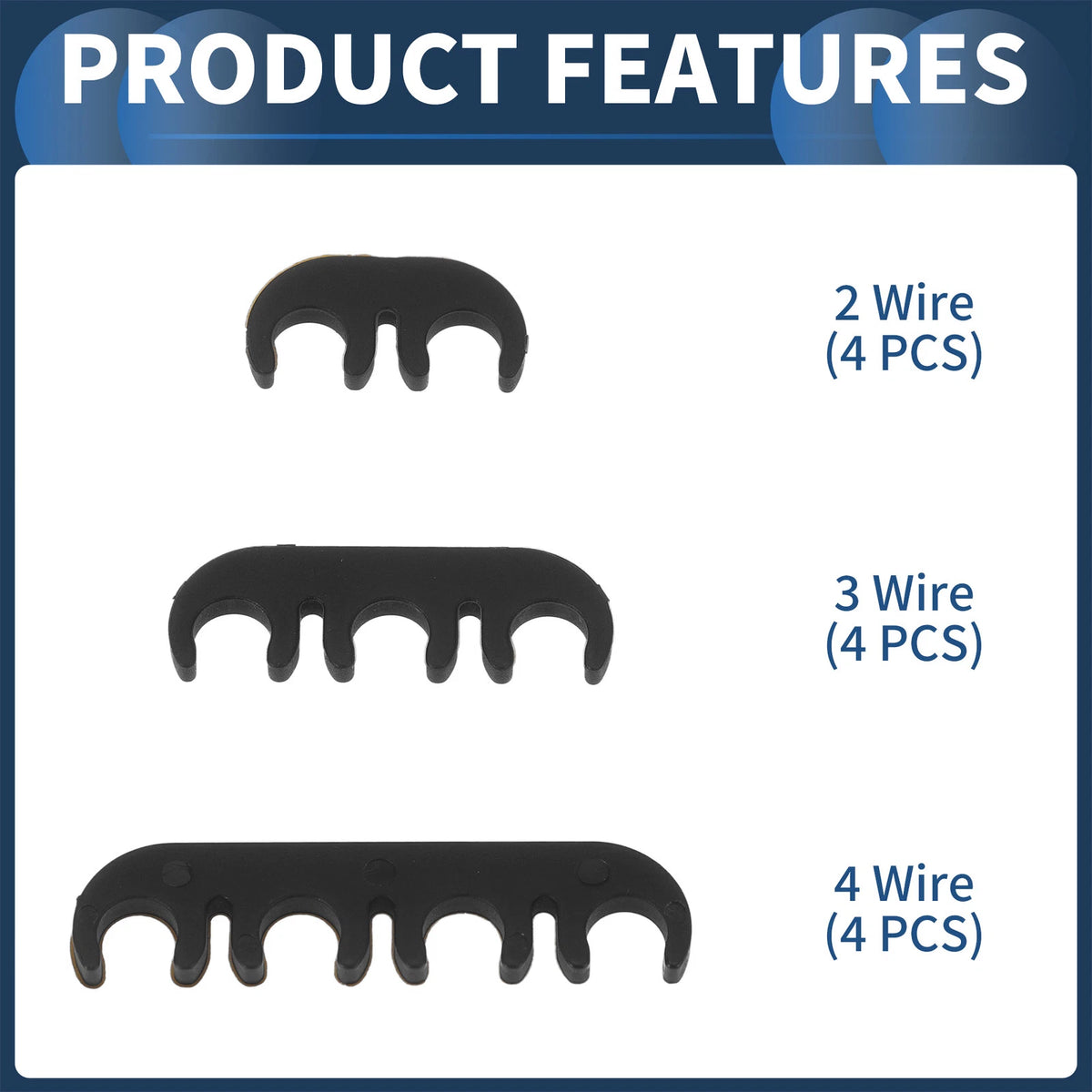 12pcs Spark Plug Wire Dividers for Ford Chevy (Fits 7mm 8mm Wires)