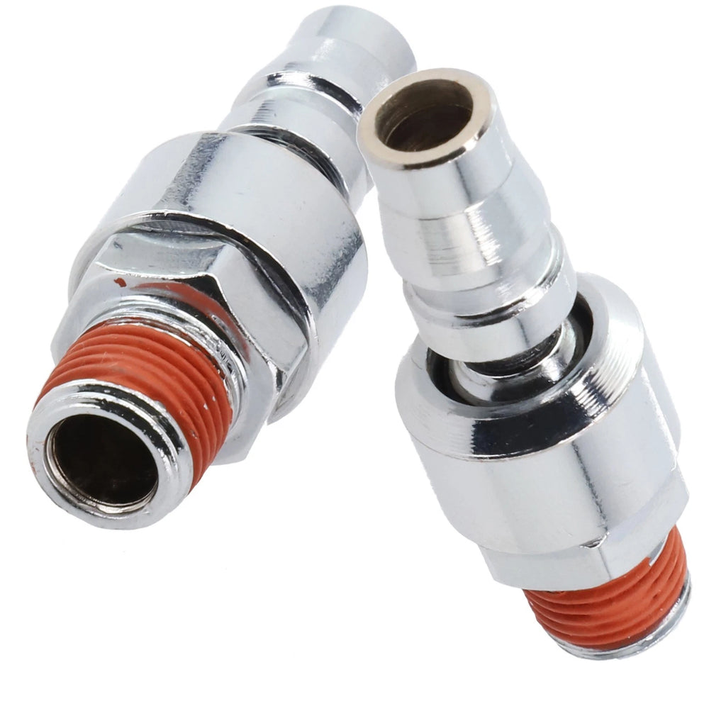 Set of 2 Pneumatic Quick Connectors for Air Compressors and Tools