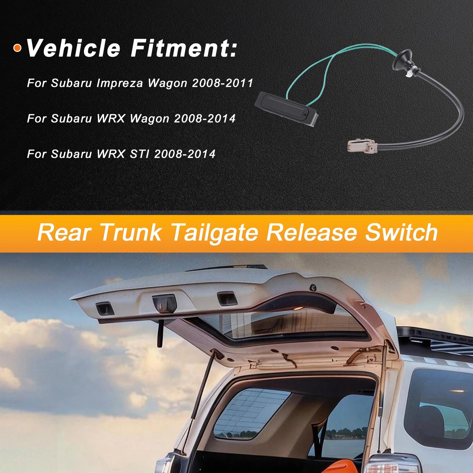 Tailgate Trunk Release Switch Replacement for Subaru Impreza Wagon (2008–2011)